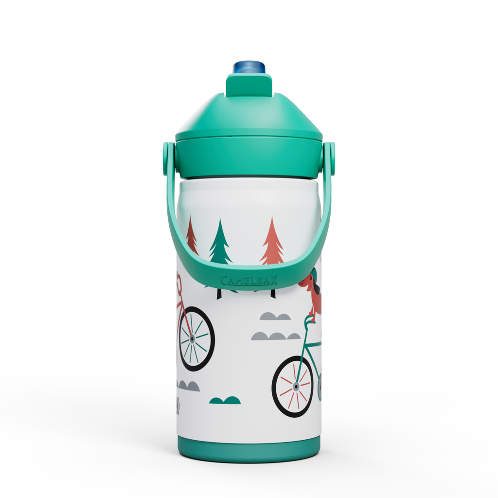 Thrive Flip Straw Kids VSS 12oz, Biking Dogs